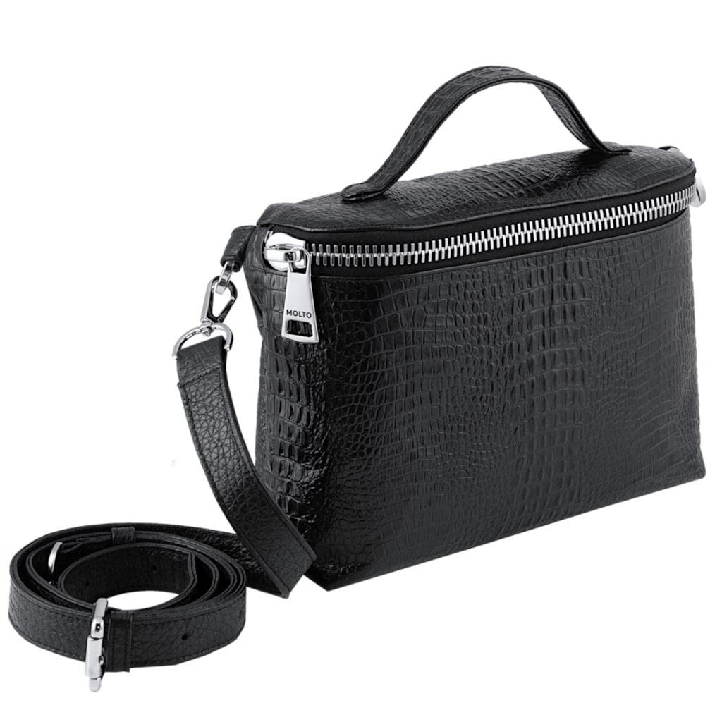 Crossbody Vanity Bag Black Handbag MOLTO torebka